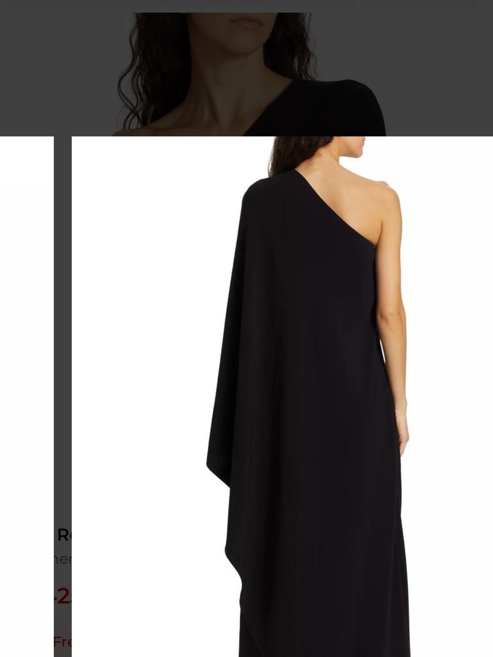 The Row NEW Rare Sparrow Silk One-Shoulder Black Draped Maxi Dress Size 10 - Picture 15 of 15